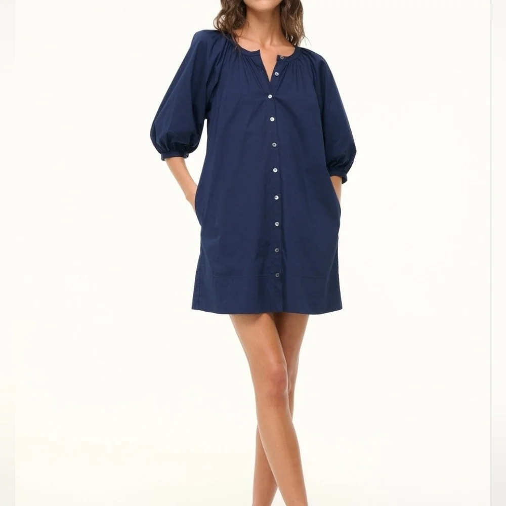STAUD, Mini Vincent Dress in Navy, Size Small STAUD, Mini Vincent Dress in Navy, Size Small